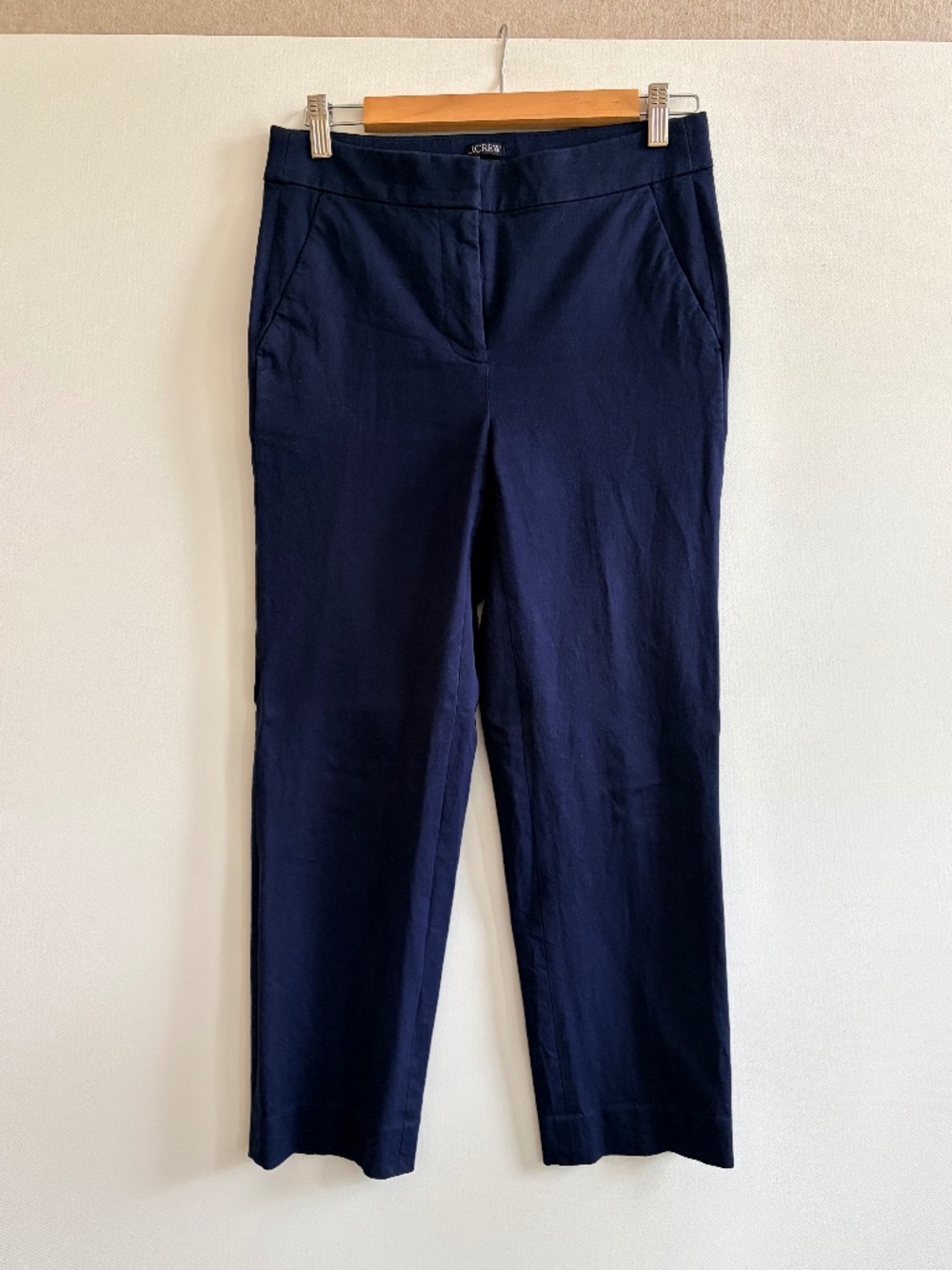 J.Crew Kate Navy Blue Pants 4P Petite Straight Leg Career Trousers